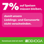 7% Mehrwertsteuer auf Speisen müssen bleiben, damit unsere Lieblings- und Genussorte nicht verschwinden.