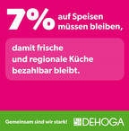 7% Mehrwertsteuer auf Speisen müssen bleiben, damit frische und regionale Küche bezahlbar bleibt.